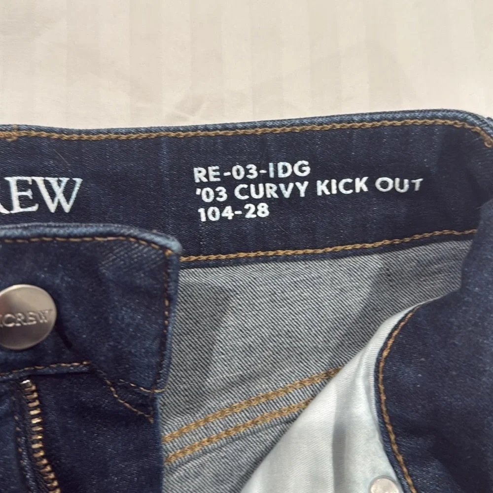 NWOT J.CREW Curvy cropped‎ kickout jean in 2003 super-stretch